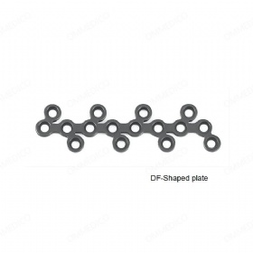 DF shaped fracture plate