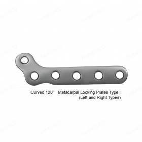 Metacarpal Locking Plate-Curved 120° Metacarpal Locking Plate Type I (Left and Right Types)