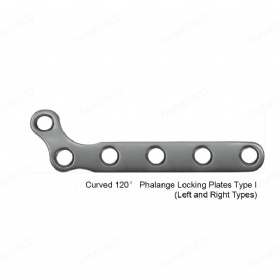 Phalange Locking plate-Curved 120° Phalange Locking plate Type I (Left and Right Types)